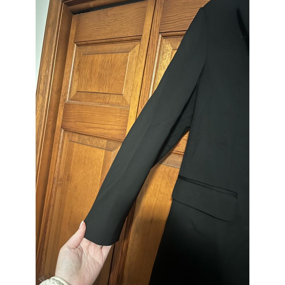 NWT Everlane Women's The ’80s Italian Wool Blazer Jacket Minimalist Black SZ 00 - Picture 7 of 11